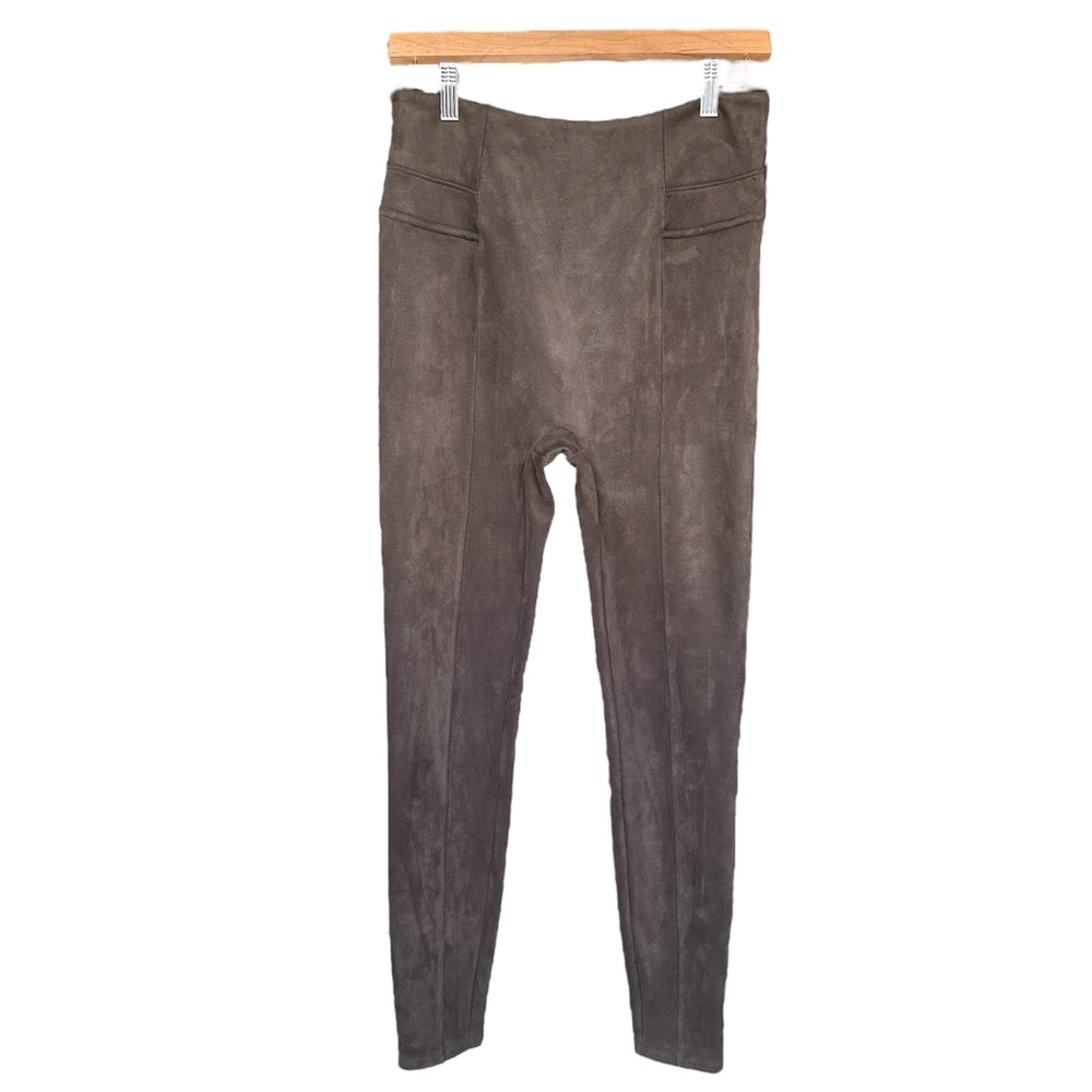 Spanx Faux Suede Leggings Women's Medium Chocolate Brown - Picture 6 of 9
